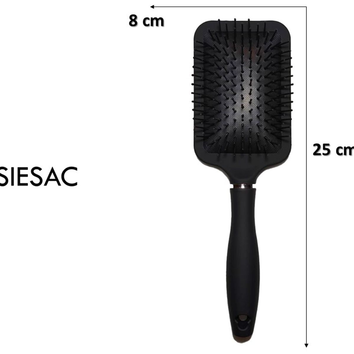 GENERICO - CEPILLO DE CABELLO DESENREDANTE RAQUETA NEGRO QAI