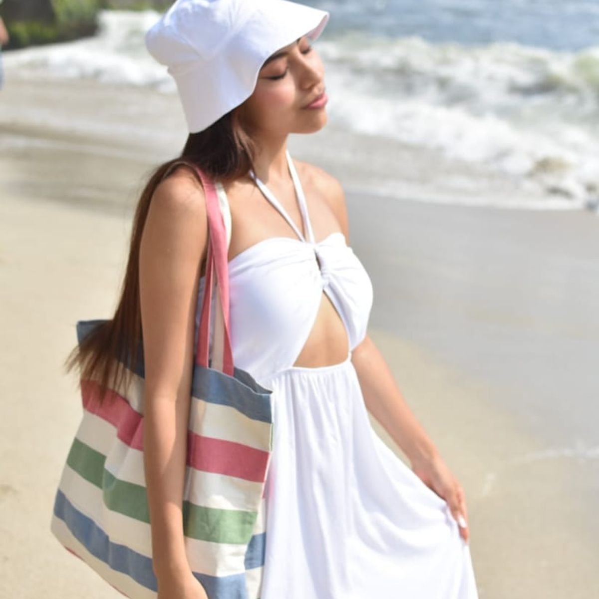 INA FEMM - Beach tote bag multicolor