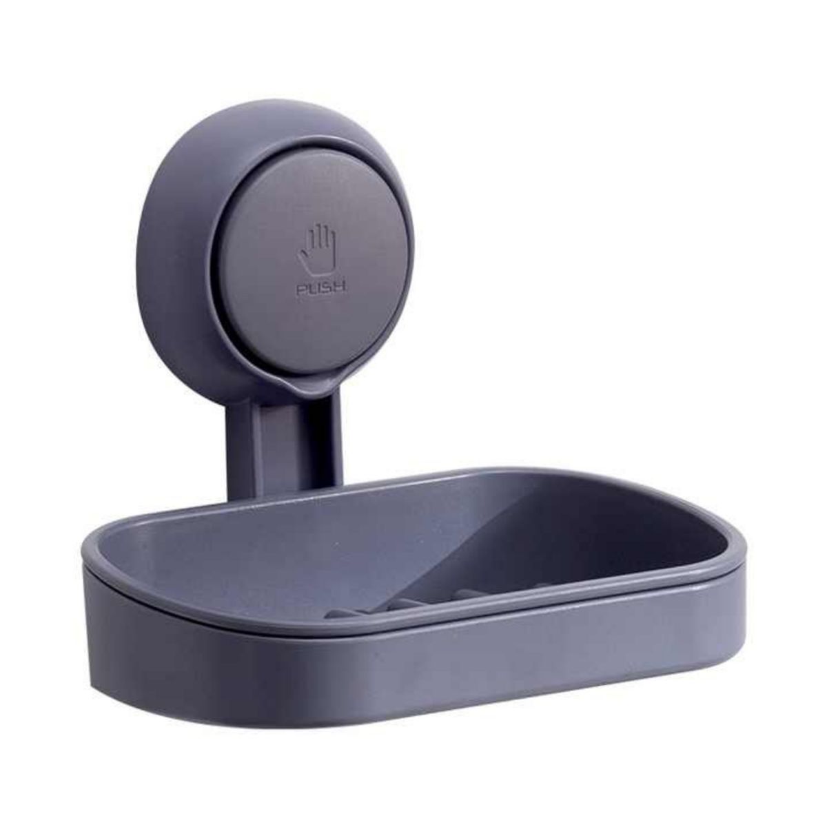 GENERICO - Jabonera con soporte de succión al vacío - Gris