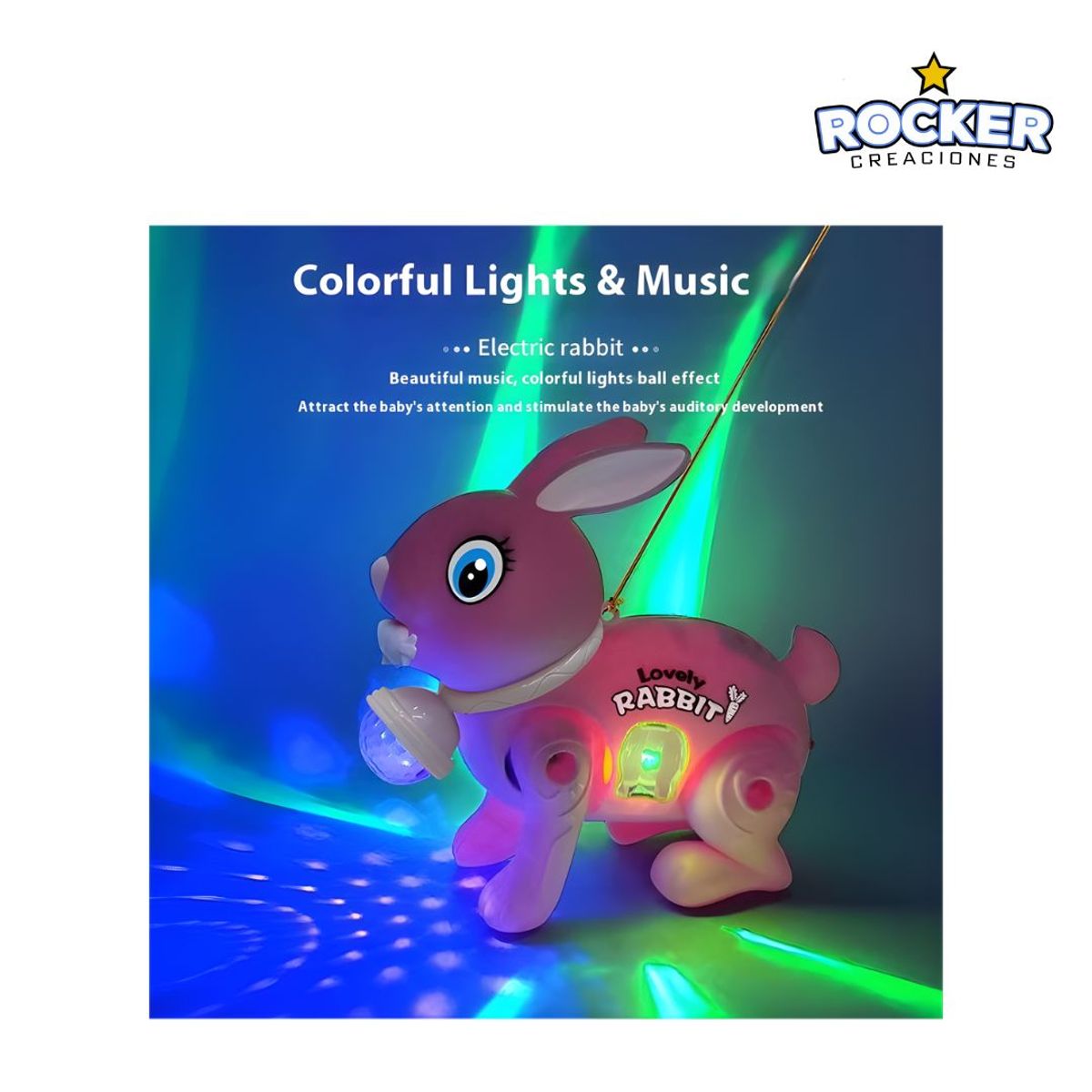 GENERICO - CONEJITO MUSICAL SALTARIN 4 UND CON LUCES