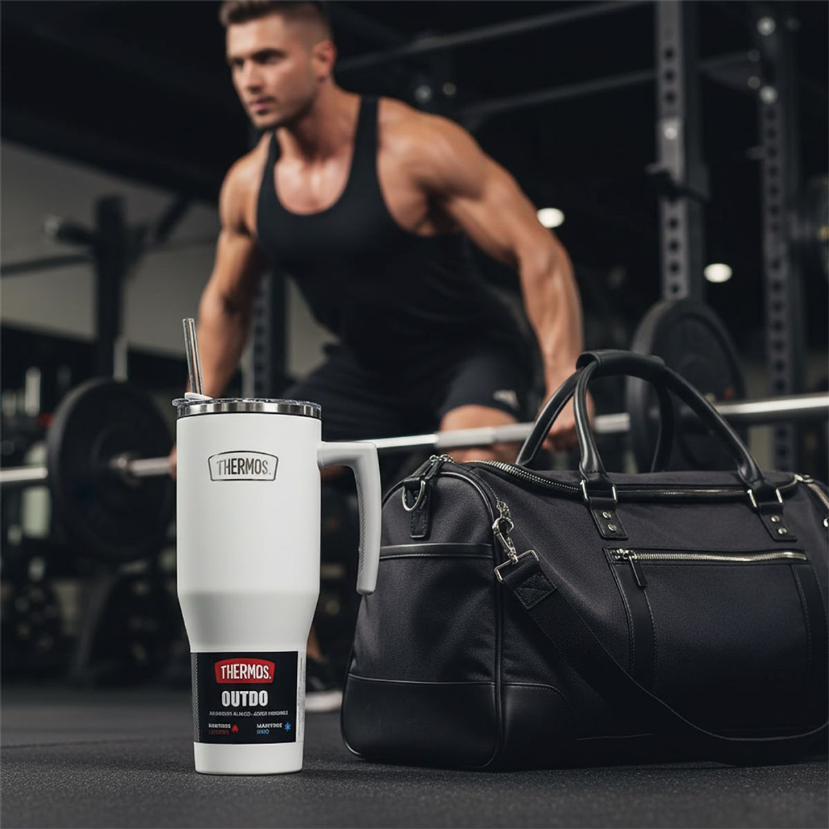 THERMOS - Thermos Mug Outdo 1.1 L Termo Tumbler Acero Inox Blanco