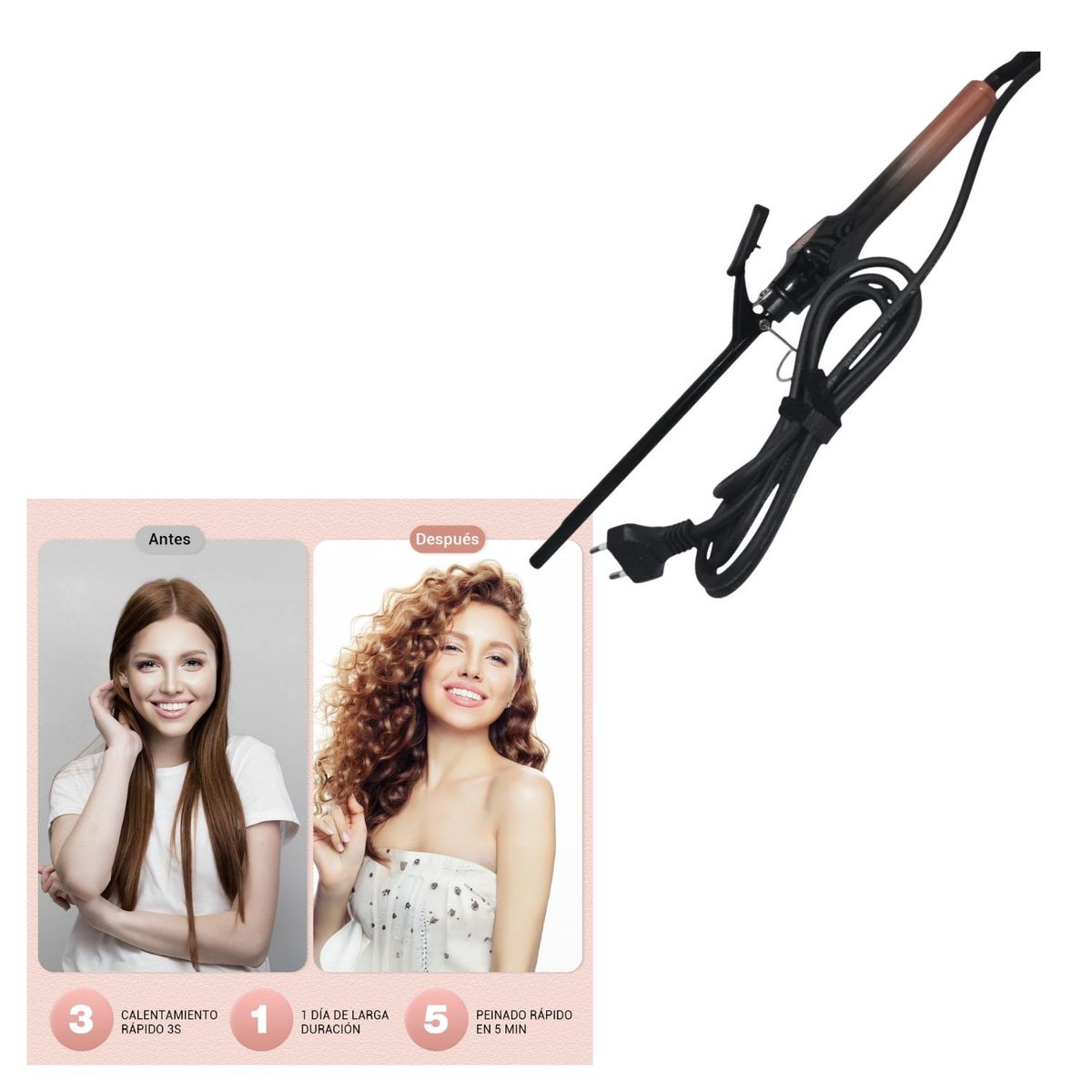 OEM - Ondulador De Cabello VGR Modelo delgado