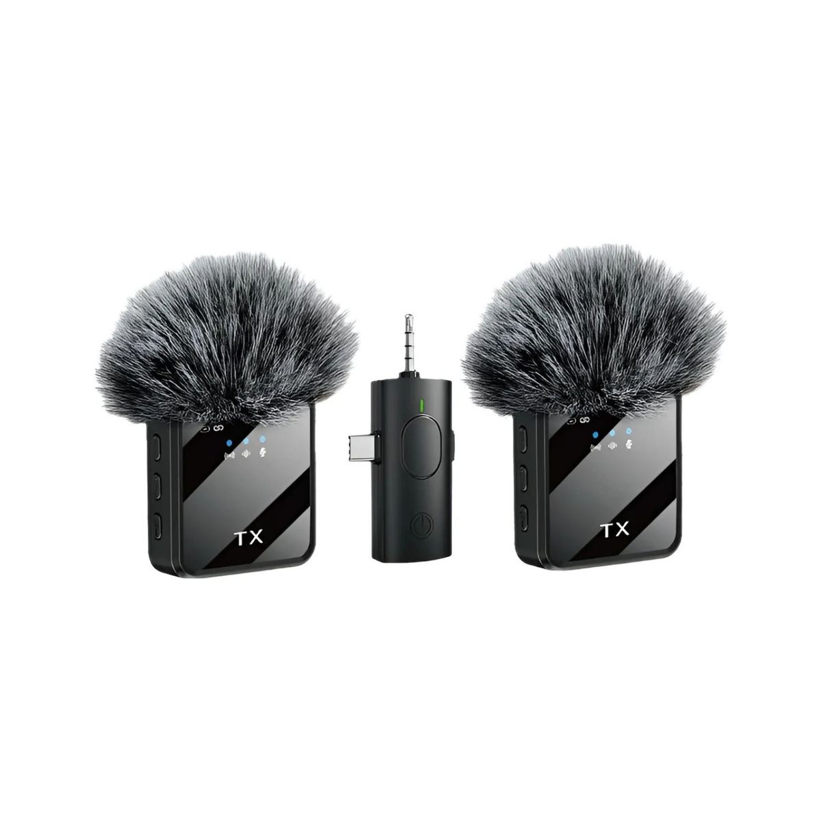 OEM - Micrófonos Inalámbricos Solaperos Carga Portátil F11-2