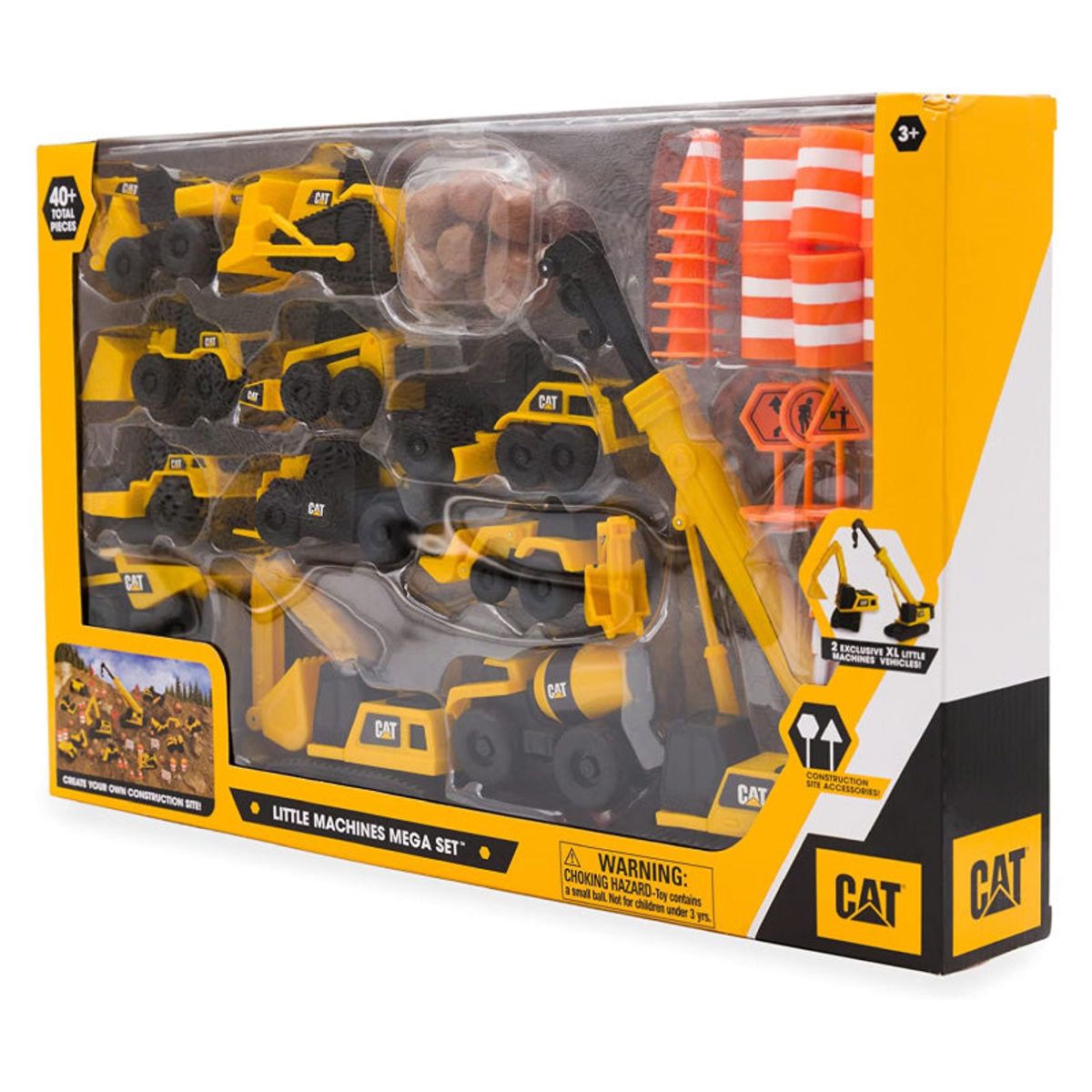 CAT - Set de 41 Piezas Cat de Construcción de 8 cm fricción Funrise 83337