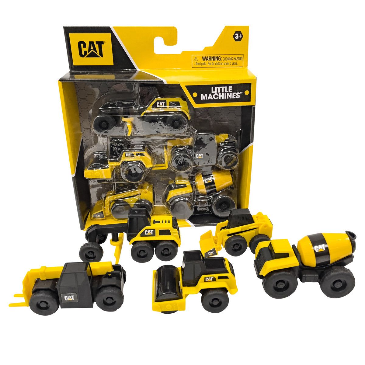 CAT - Set de 5 Vehículos Cat de Construcción de 8 cm fricción Funrise 83330