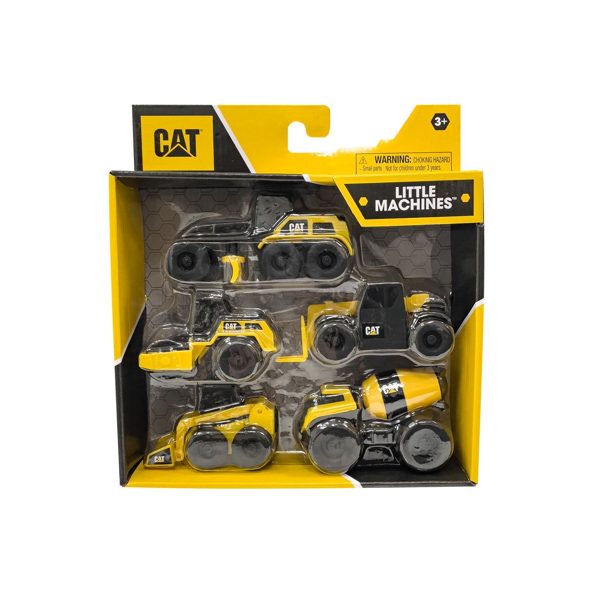 CAT - Set de 5 Vehículos Cat de Construcción de 8 cm fricción Funrise 83330