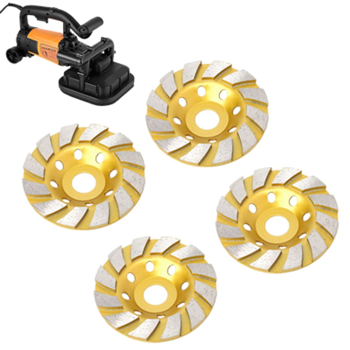 REPUESTO DE 4 DISCOS DE DESBASTADOR 100MM, marca GN - Foto Principal