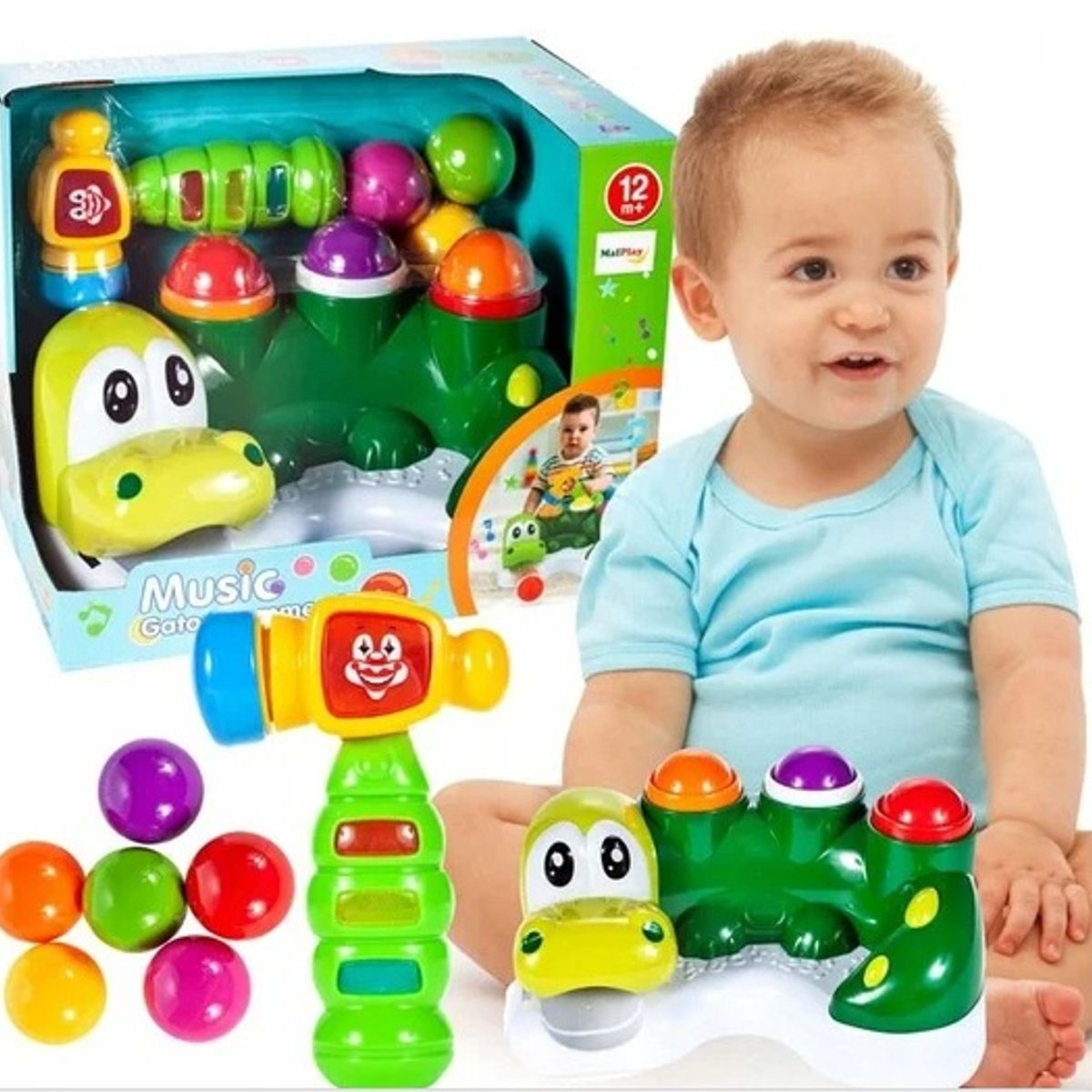 GENERICO - Juguete Estimulacion Para Bebe Con Martillo Musical Con Luz