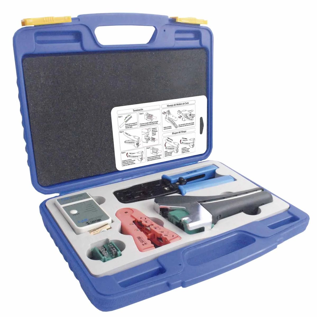 SATRA - Kit de Herramientas crimpingpeladortesterterminador Satra