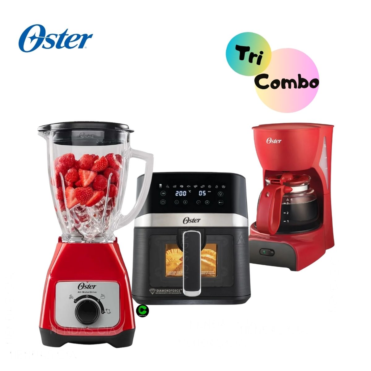 OSTER - TriCombo Oster Licuadora - Freidora y Cafetera
