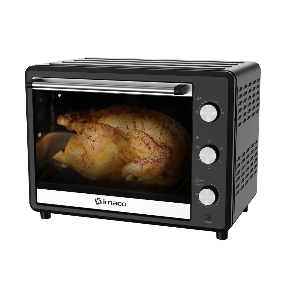 Imaco - Horno Eléctrico negro 55 litros c/rosticero HEB55R Imaco