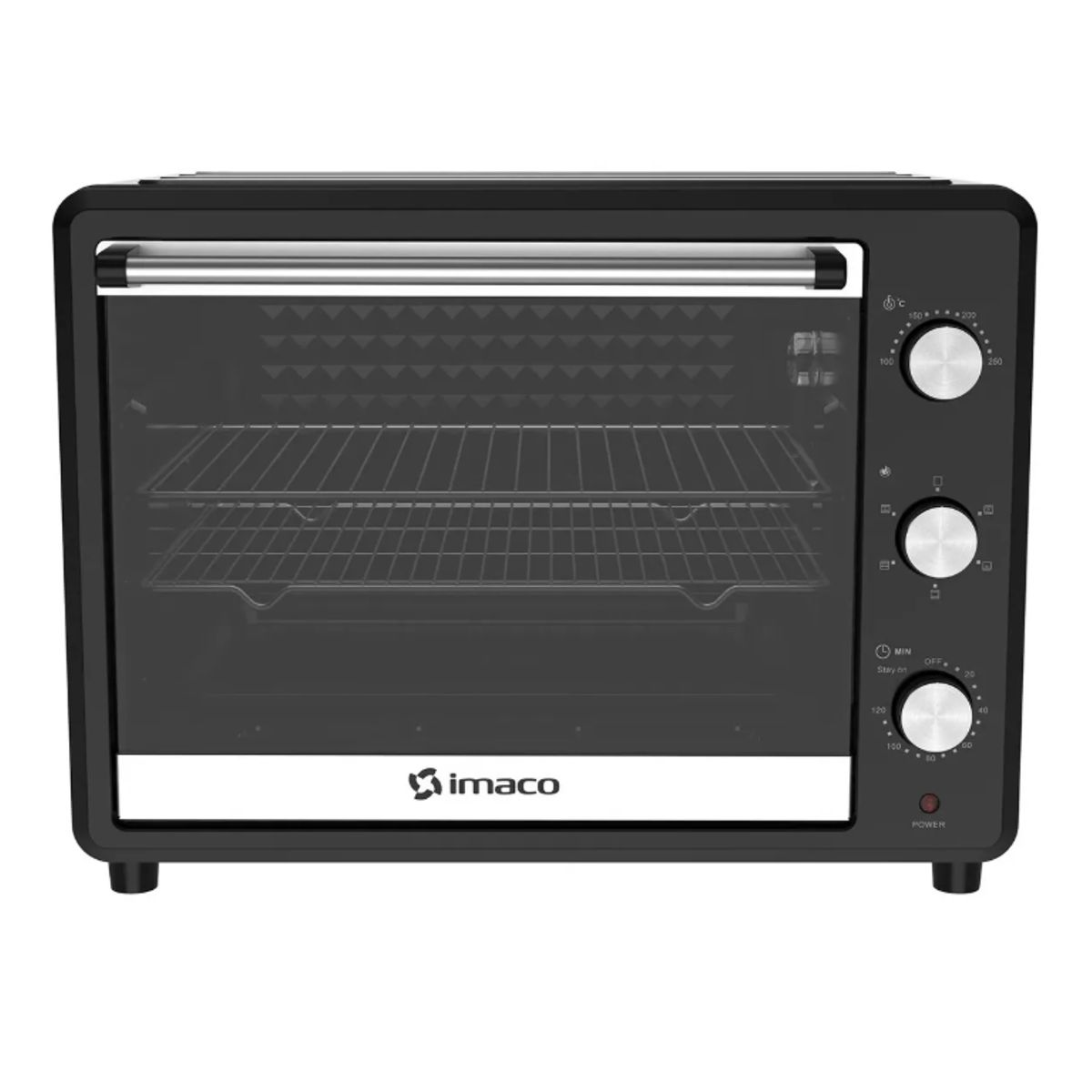 Imaco - Horno Eléctrico negro 55 litros c/rosticero HEB55R Imaco