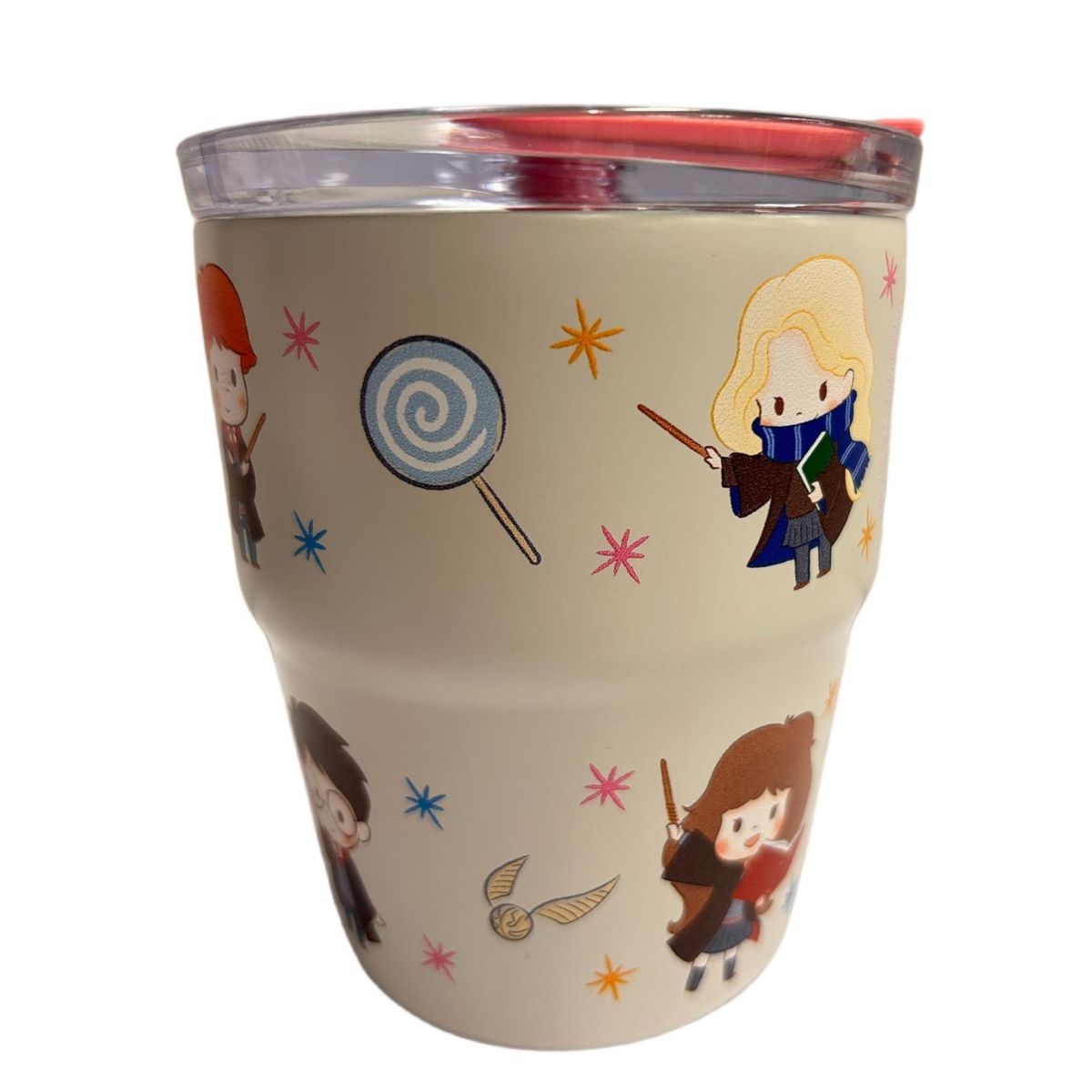 HARRY POTTER - Mug vaso con cañita Harry Potter Kawaii Chibi 480 ml