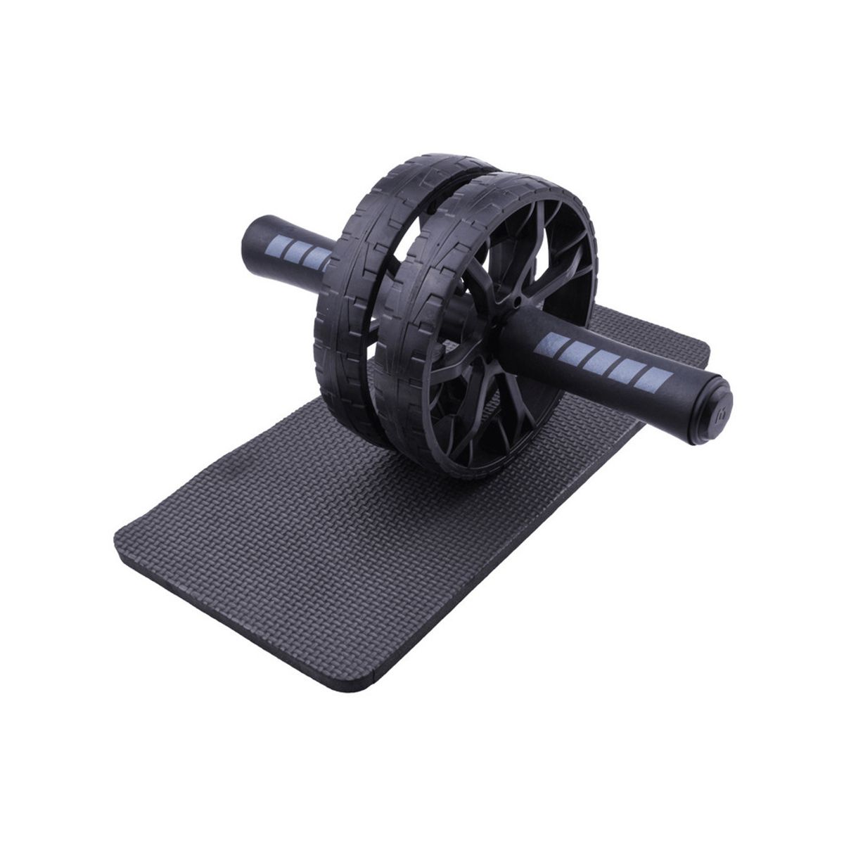 ALPHA GYM - Rueda Abdominal Profesional Doble Llanta De Caucho Agarre Ergonomico