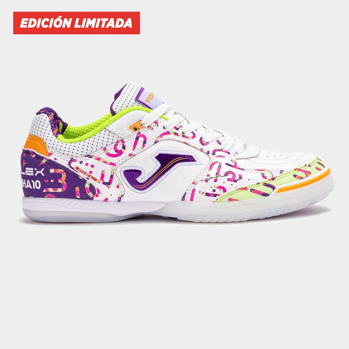 JOMA - Zapatillas Futbol Sala Top Flex 2572 Amandinha IN Blanco Morado