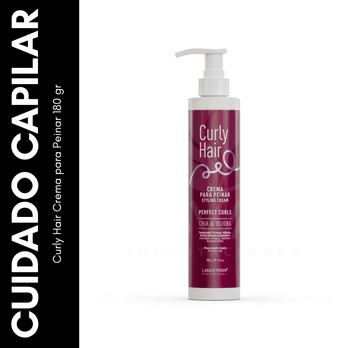 GENERICO - Curly Hair Crema para Peinar 180 gr