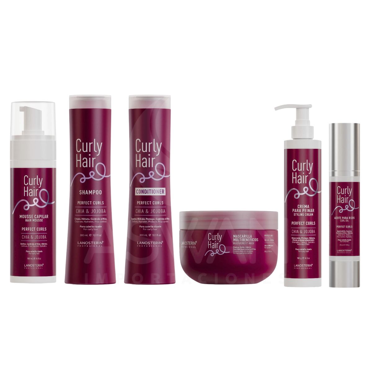 GENERICO - Kit Completo Curly Hair Shampoo + Conditioner + Tratamientos