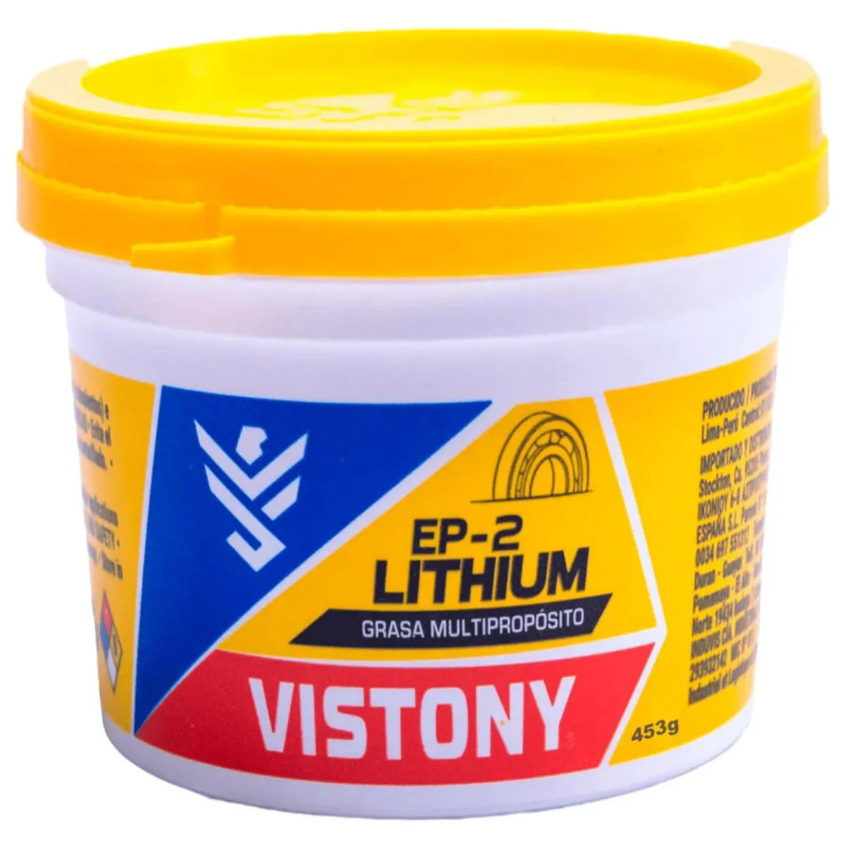VISTONY - Vistony grasa de litio multi usos ep-2 de 453gramos