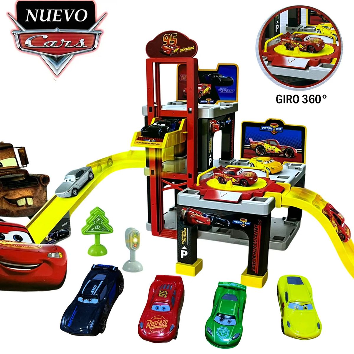 PIXAR - Juguete Pista de Estacionamiento CARS Alternativo A1 6345