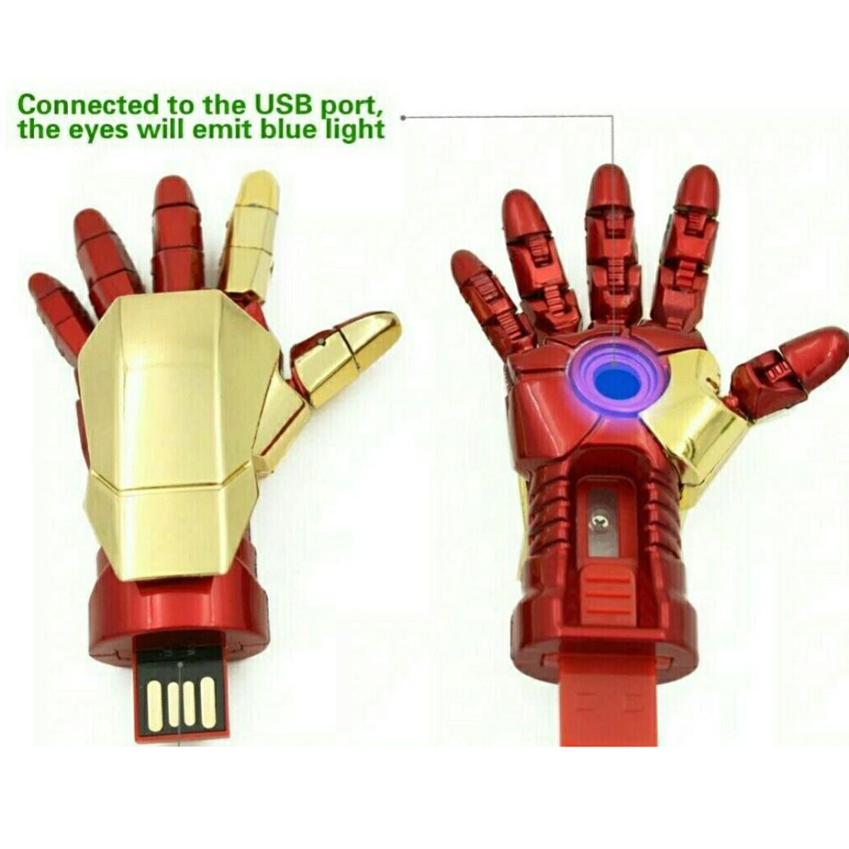 GENERICO - Usb Pendrive Memoria - Mano Hombre de Hierro - 64g