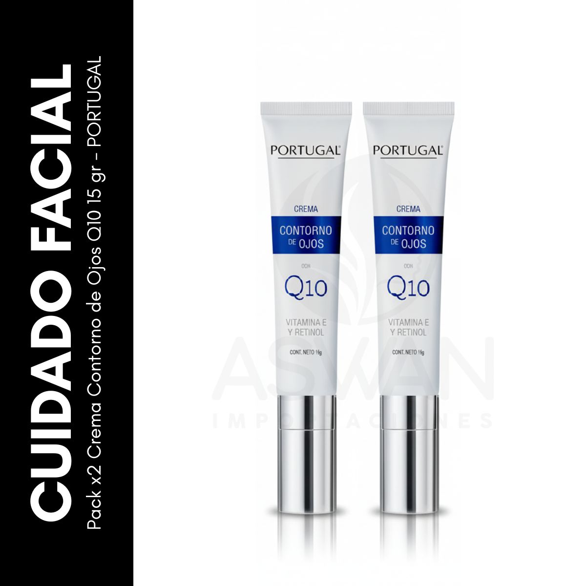 GENERICO - Pack x2 Crema Contorno de Ojos Q10 15 gr  PORTUGAL