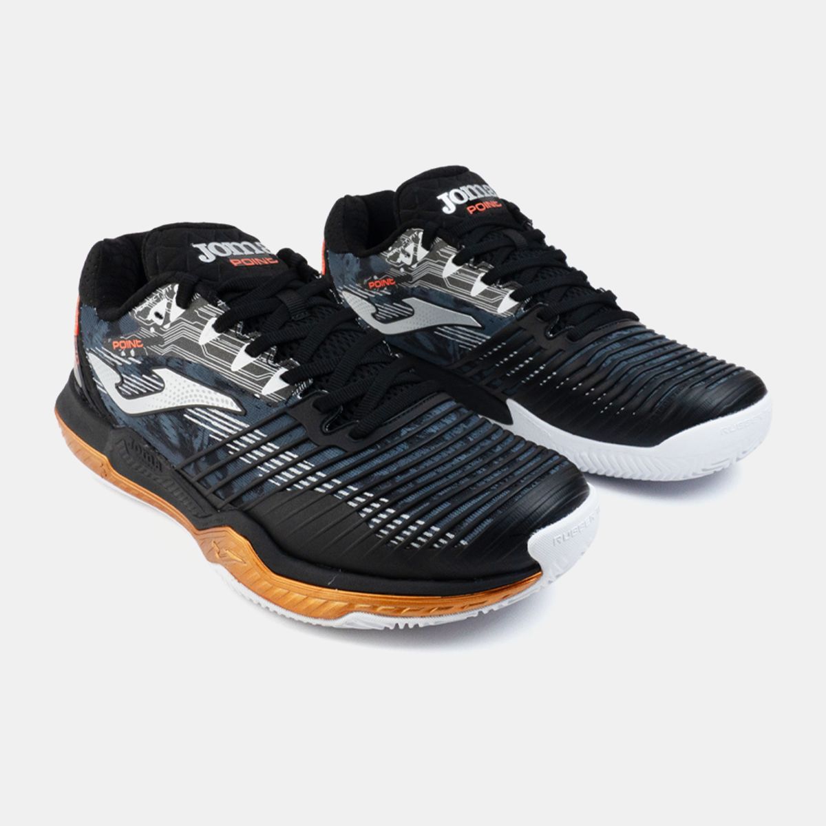 JOMA - Zapatillas Tenis Point Men 2501 C Negro Naranja