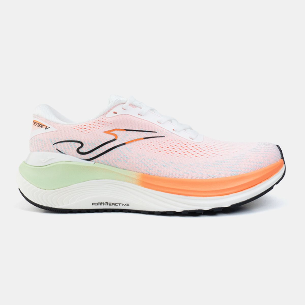 JOMA - Zapatillas Running Fenix Men 2502 Blanco Verde Naranja