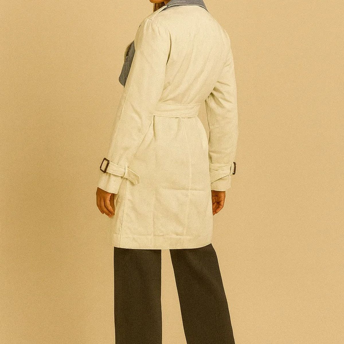 AMARELLY - TRENCH ESTILO GABARDINA PARA MUJER ZENIA