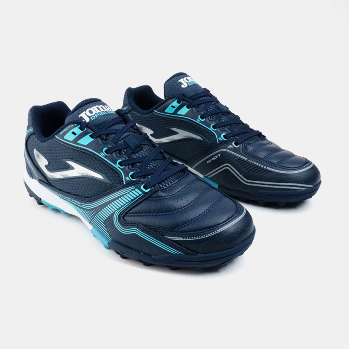 JOMA - Zapatillas Futbol Dribling 2503 TF Azul Marino Celeste