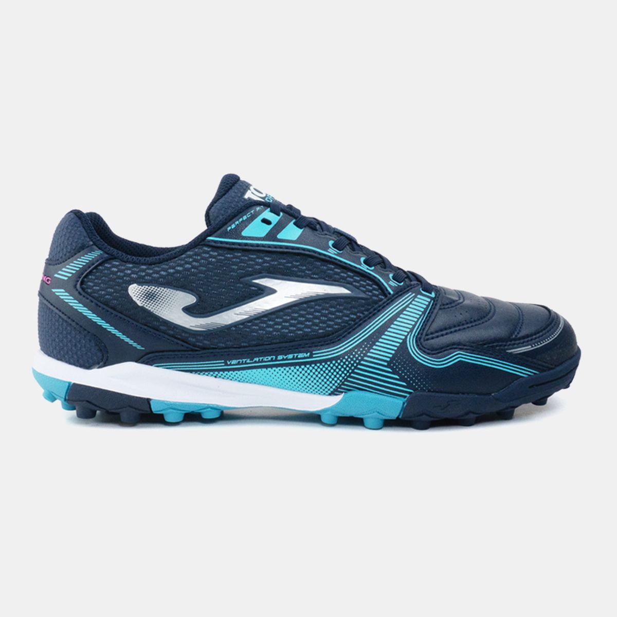 JOMA - Zapatillas Futbol Dribling 2503 TF Azul Marino Celeste