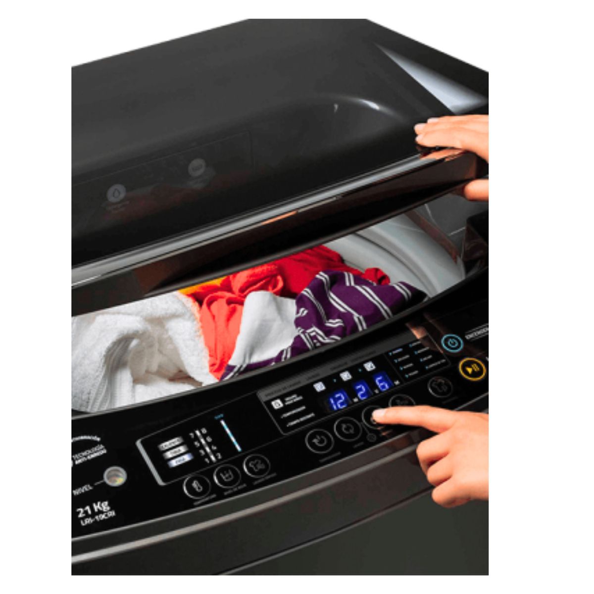 INDURAMA - LAVADORA INDURAMA 21KG CARGA SUPERIOR LRI-21CRI + ASPIRADORA SAMSUNG VCC4190V3KXZS 2000W