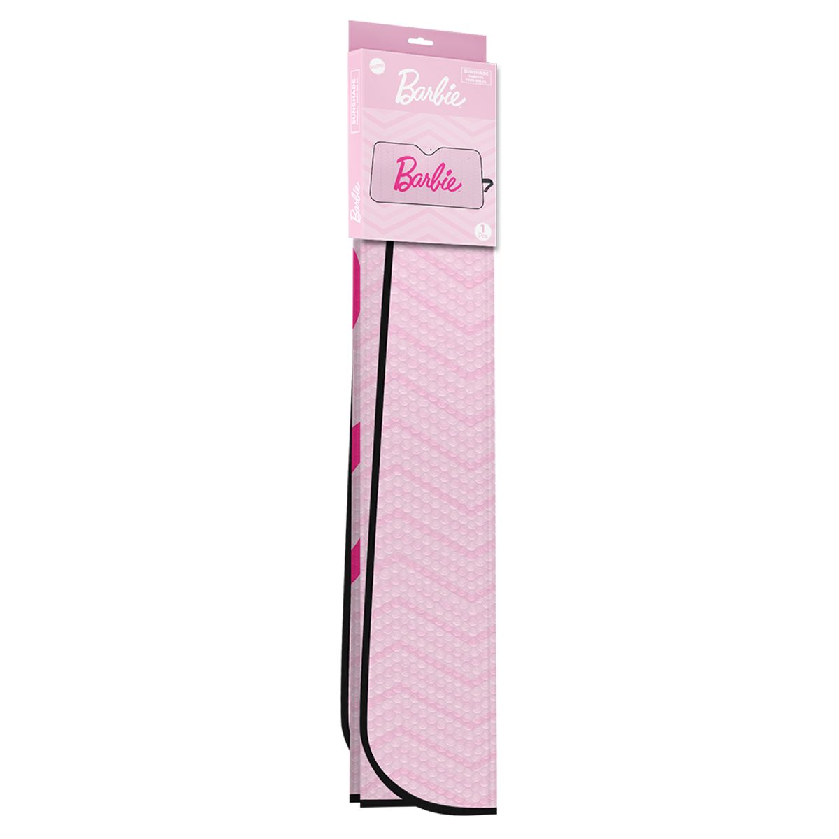 BARBIE - Tapasol Barbie 1 Pza Plegable Rosa Auto Camioneta Universal