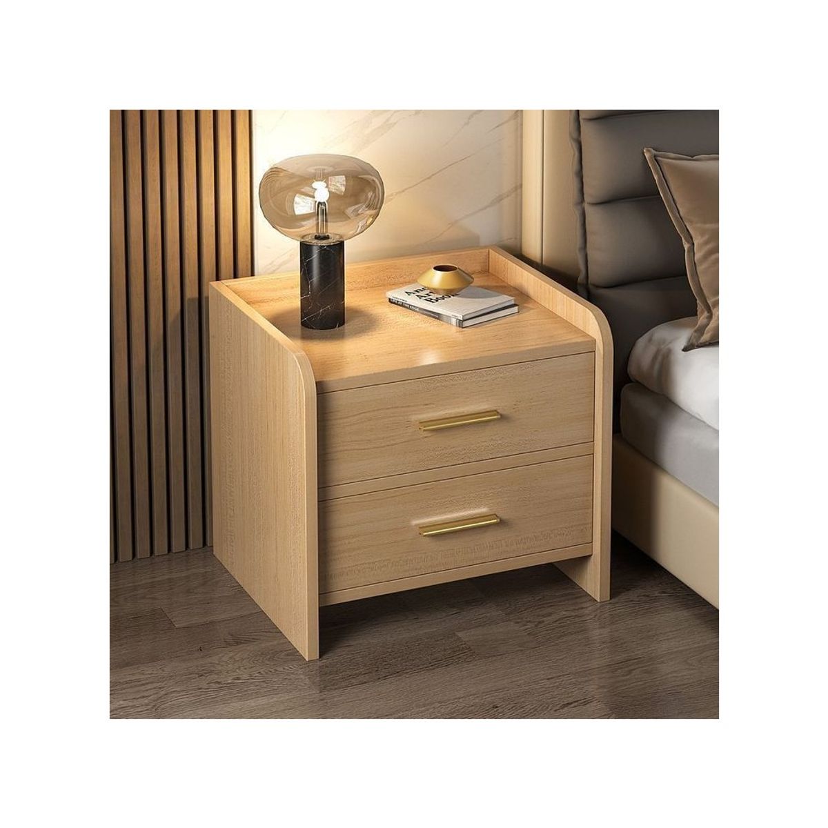 TU MESITA - Mesa de Noche Golden Color Haya TU MESITA