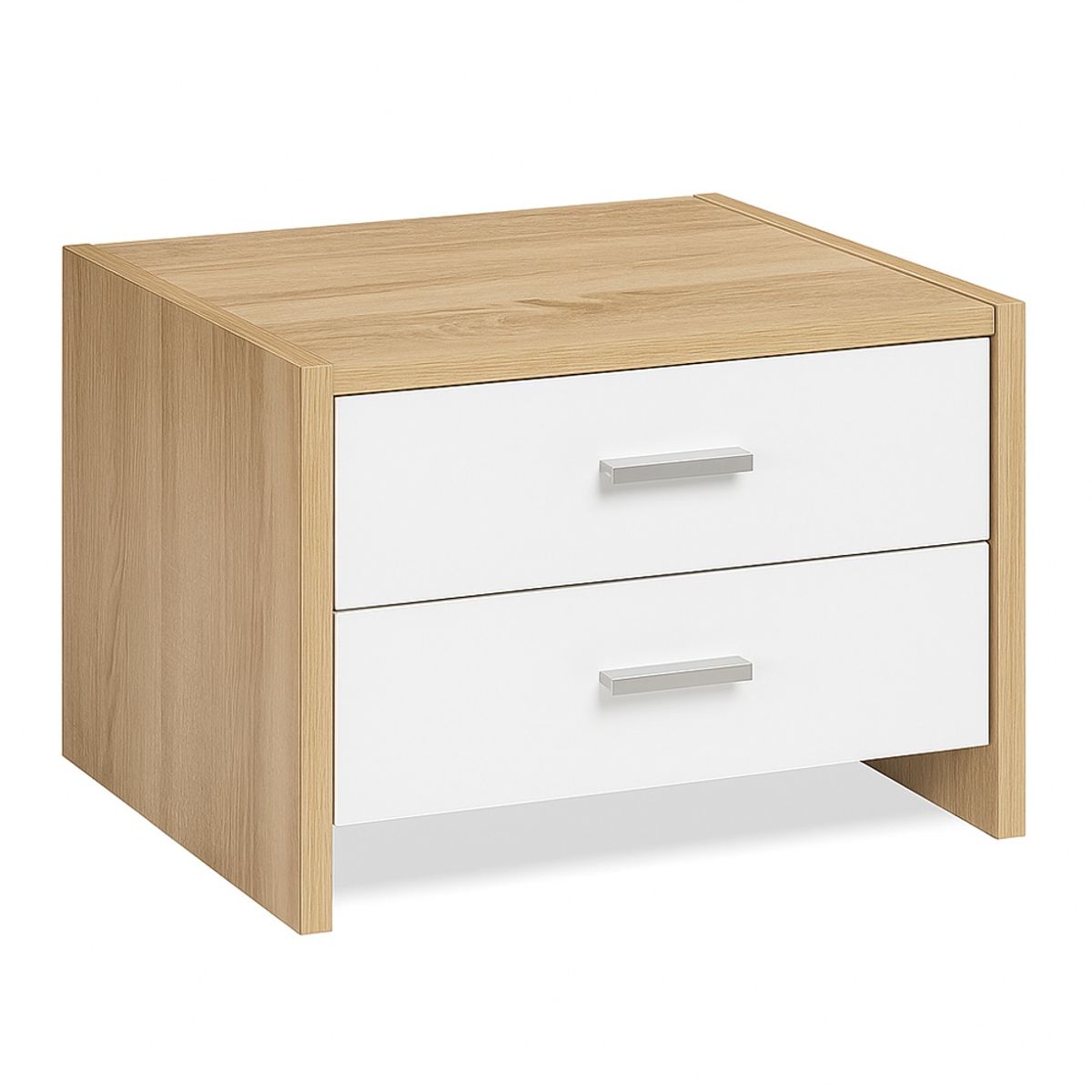 TU MESITA - Mesa de Noche Glory Color SonomaBlanco TU MESITA