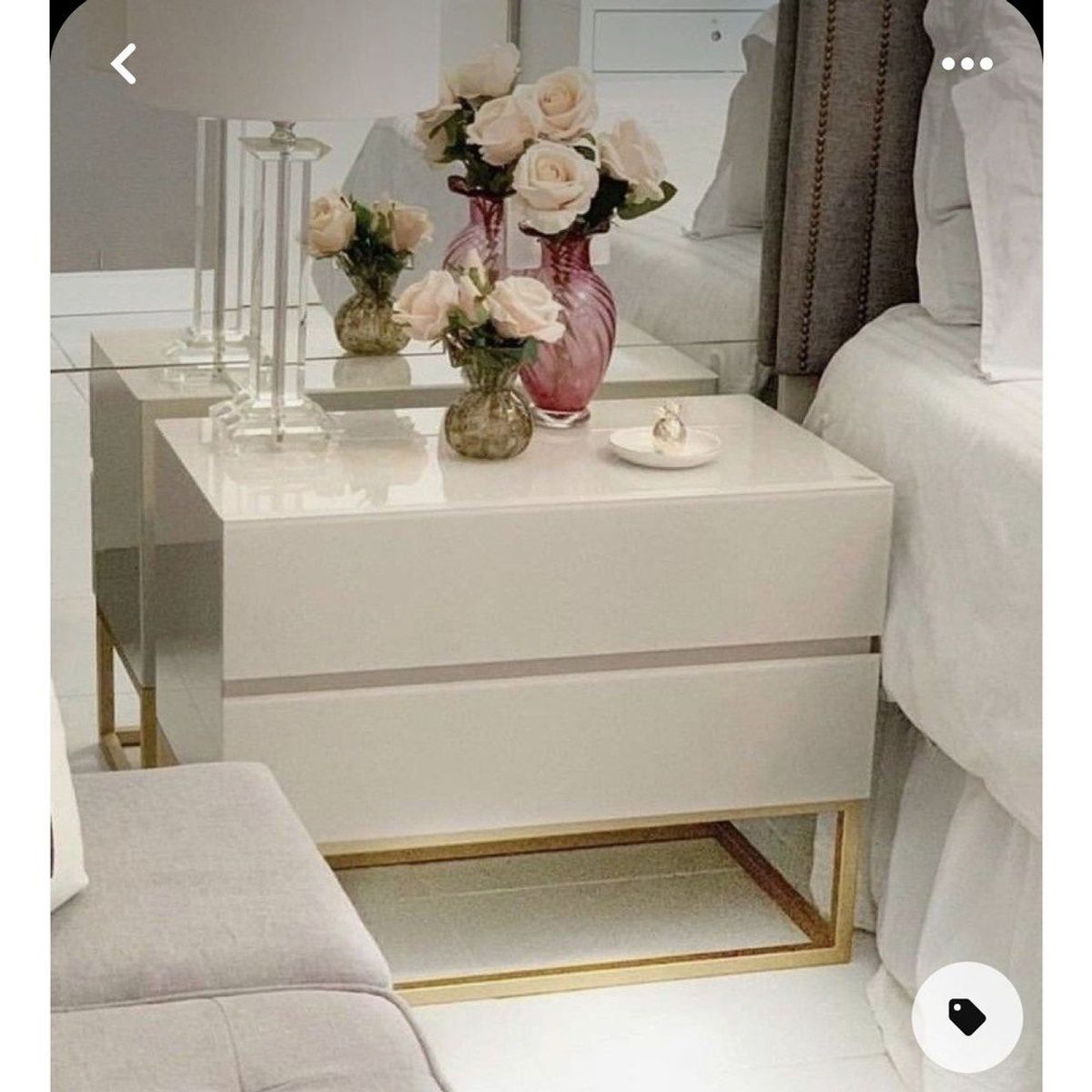 TU MESITA - Velador Jin Color Blanco TU MESITA