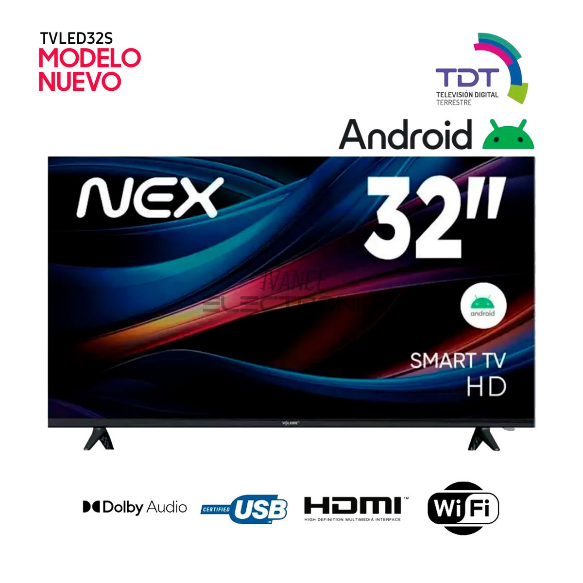 GENERICO - Televisor Nex 32 Pulg LED HD Smart TV TVLED32S