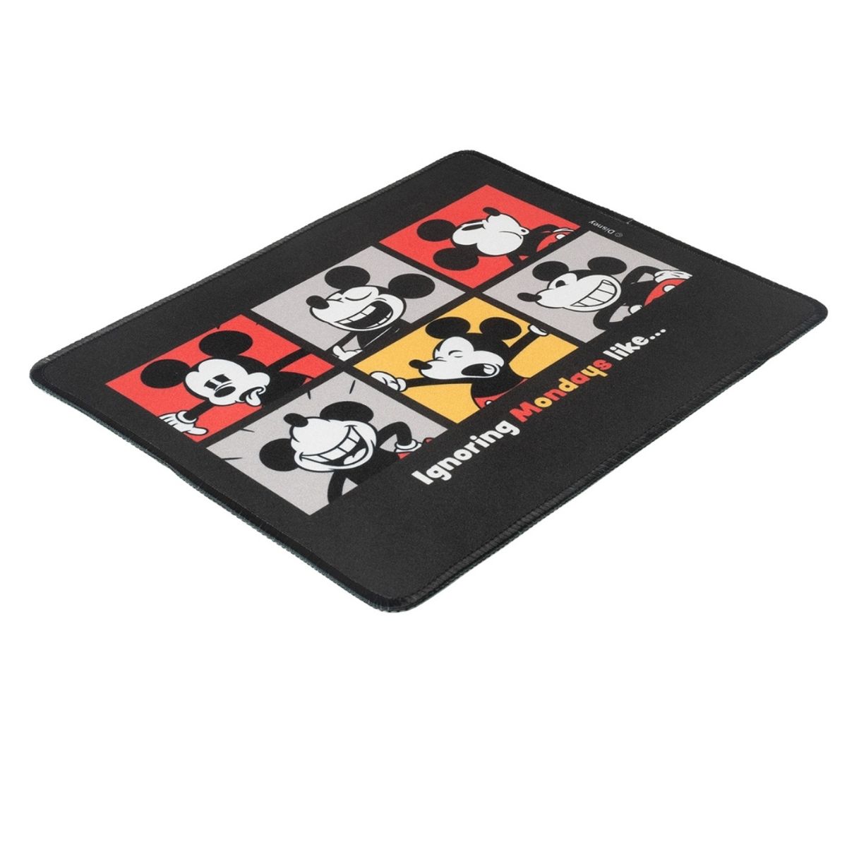 MICKEY MOUSE - Mouse Pad Desk Mickey Mouse Disney Neopreno Antideslizante 24x20 CM Negro
