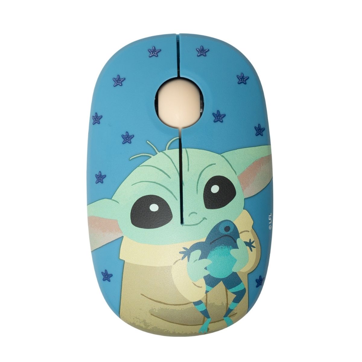 DISNEY CLASICOS - Mouse Inalambrico Star Wars Baby Yoda Azul
