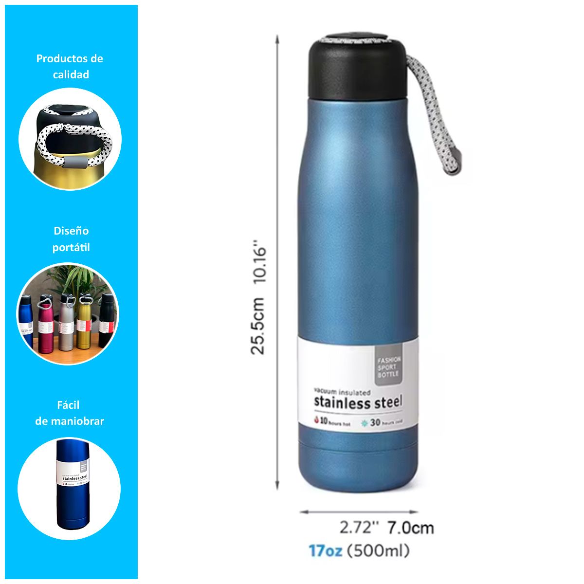 GENERICO - Termo de Botella Dorado