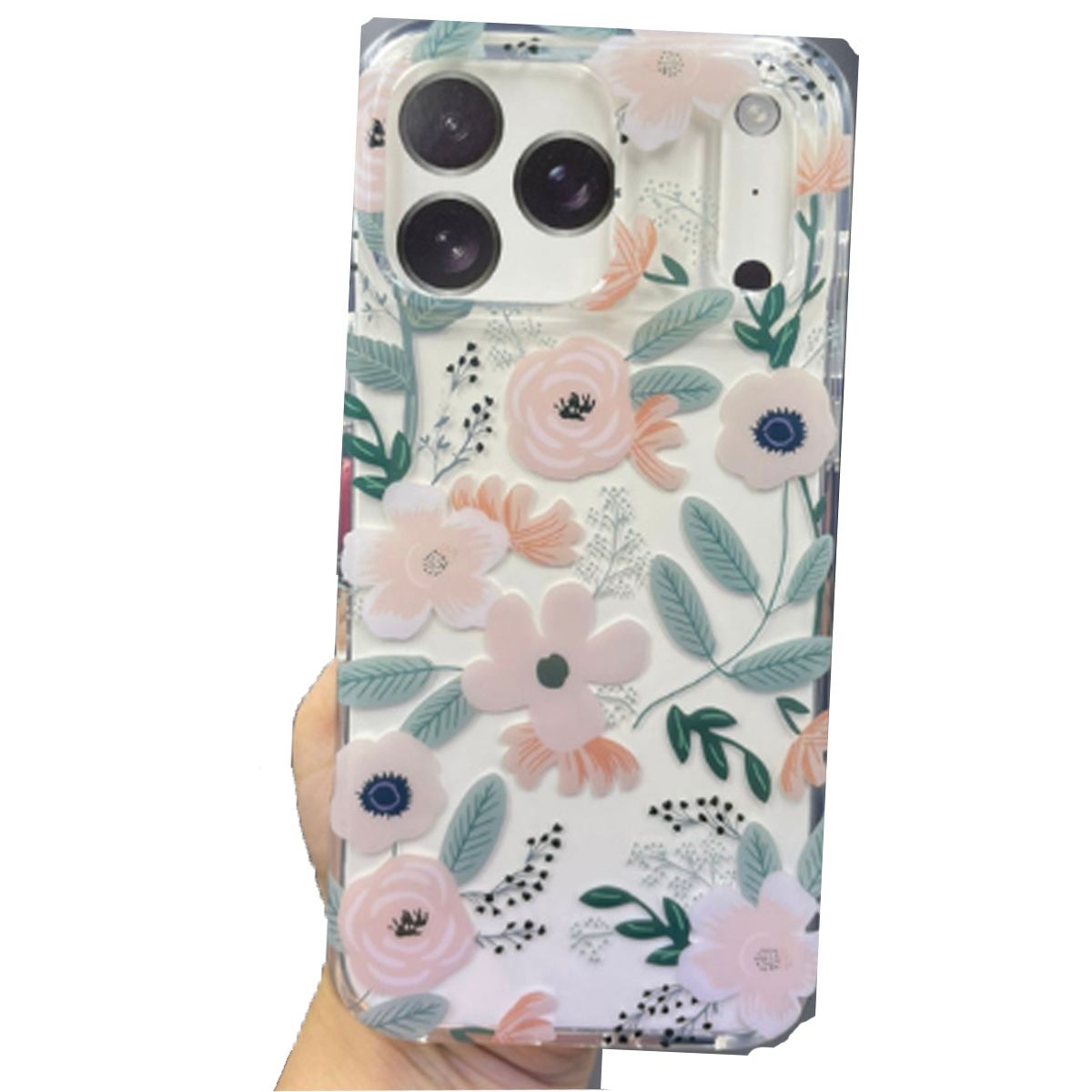 CASE - Case Mikalen Para Phone 17 Pro Max  Floral Nude