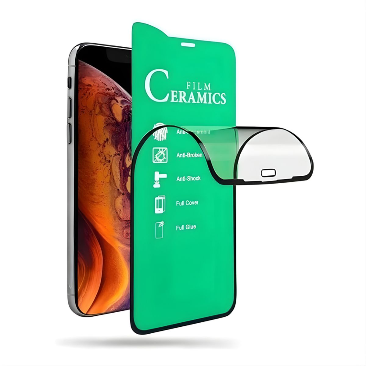 SHIELD - Pack x3 Mica Protector de Pantalla de Cerámica Clear para Motorola Moto E20