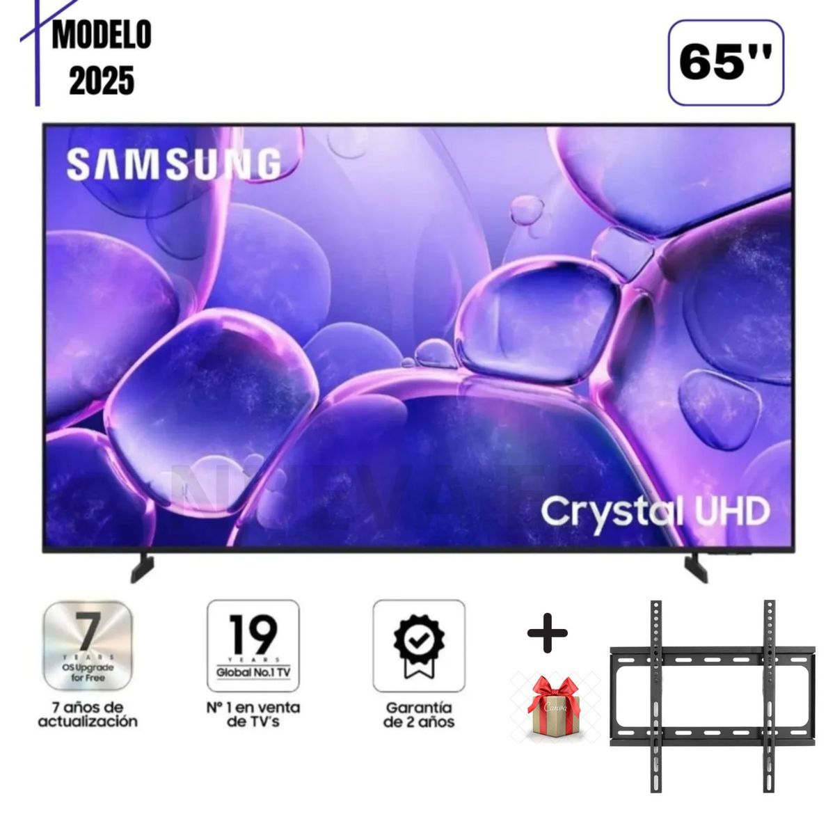 SAMSUNG - TELEVISOR SAMSUNG 65 UN65U8000F CRYSTAL UHD SMART TV + RACK FIJO
