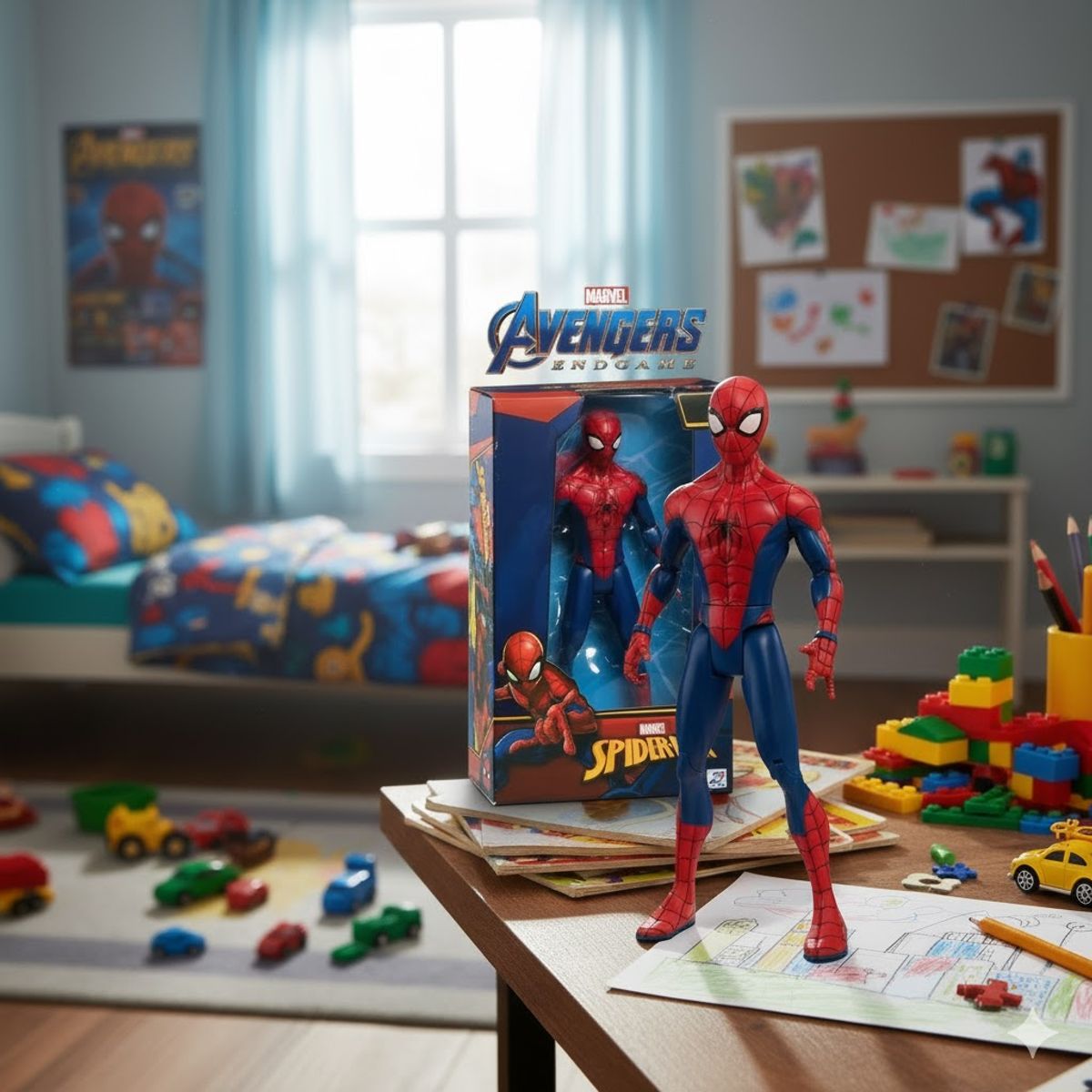 MARVEL - Figura de Acción de Spider-Man - Marvel Avengers Endgame 14 Pulgadas