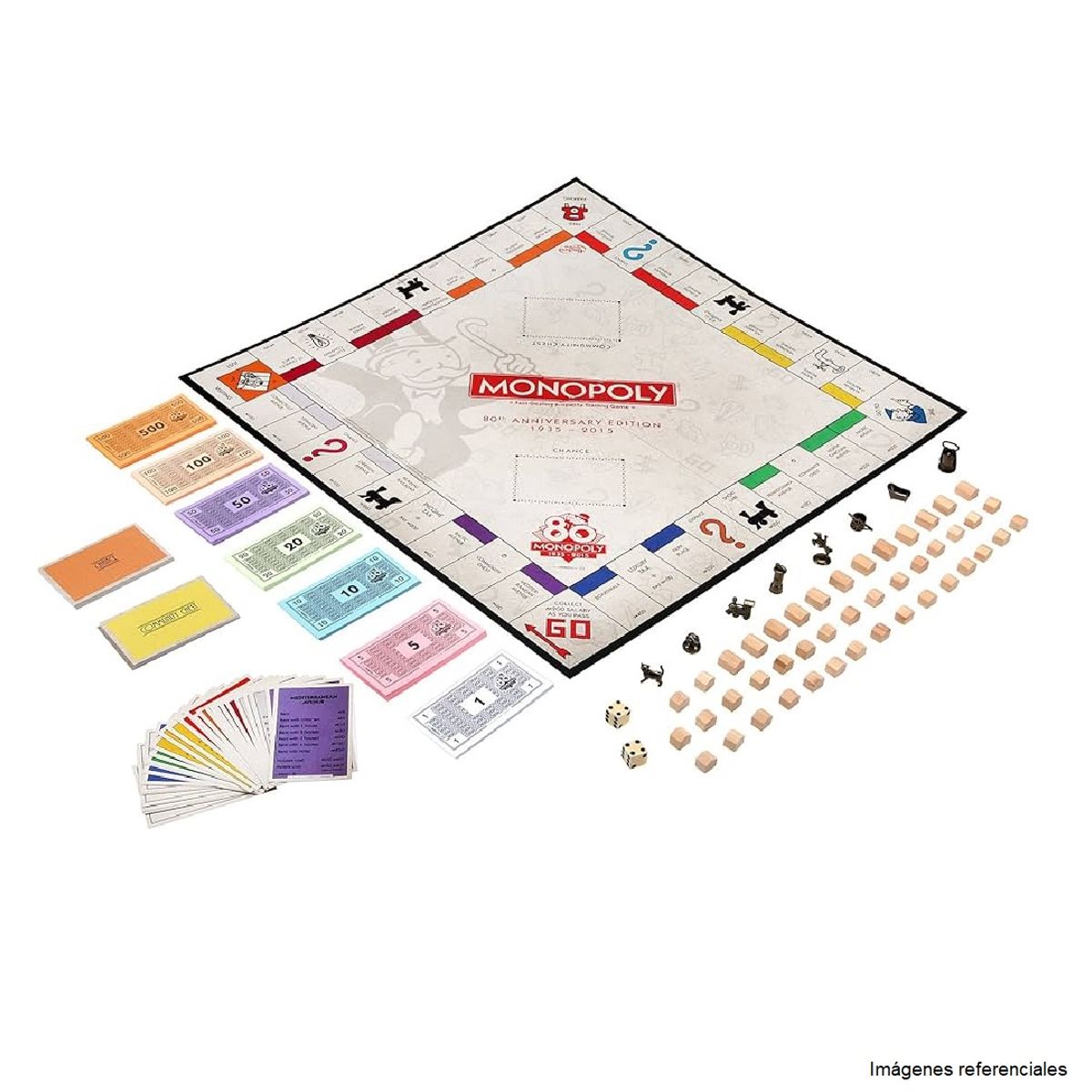 GENERICO - -Monopoli 80 Aniversario - Juego de Mesa genérico