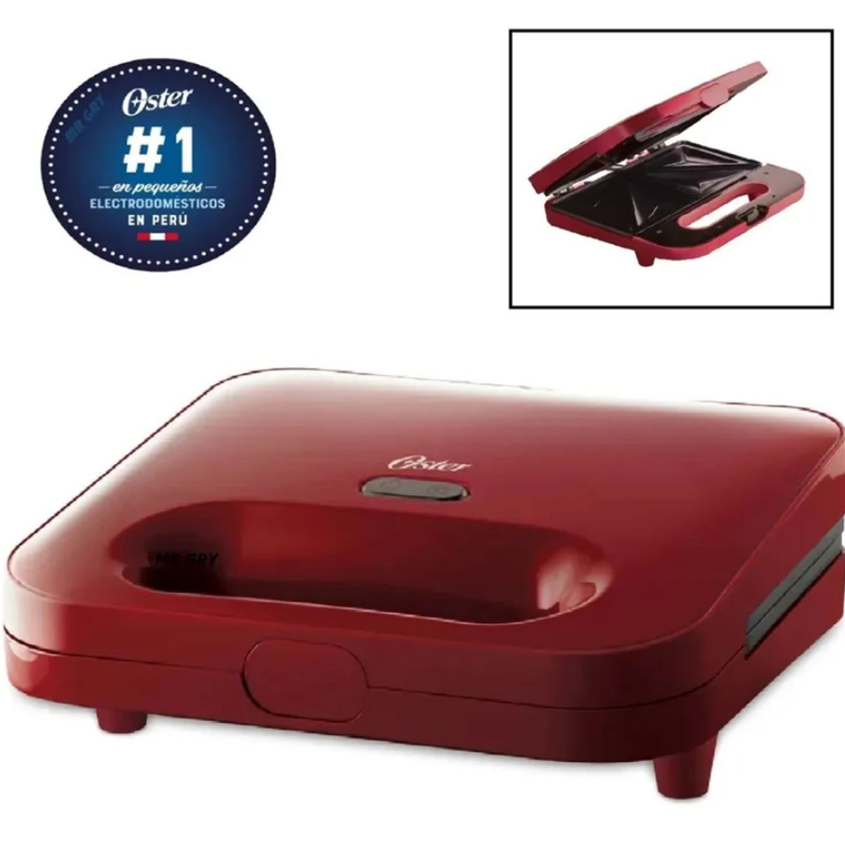 OSTER - Sandwichera Eléctrica Oster CKSTSM2885R-053 - Rojo