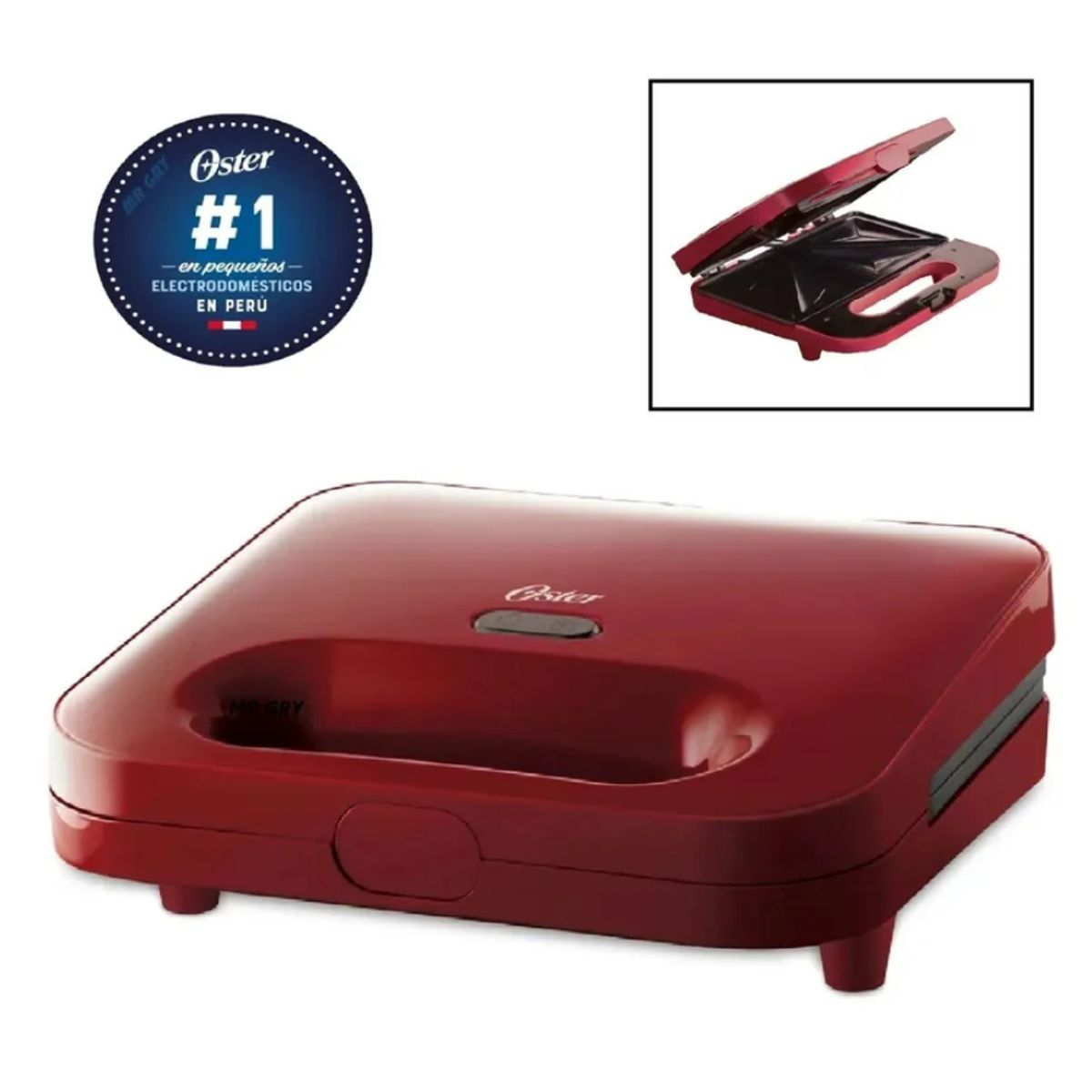 OSTER - Sandwichera Eléctrica Oster CKSTSM2885R-053 - Rojo