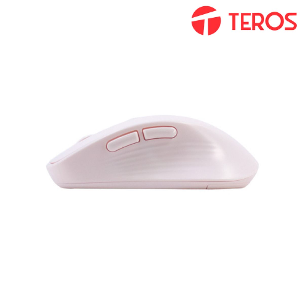 Teros - Mouse inalámbrico TEROS TE-1234S 2.4GHz 6 botones rosado