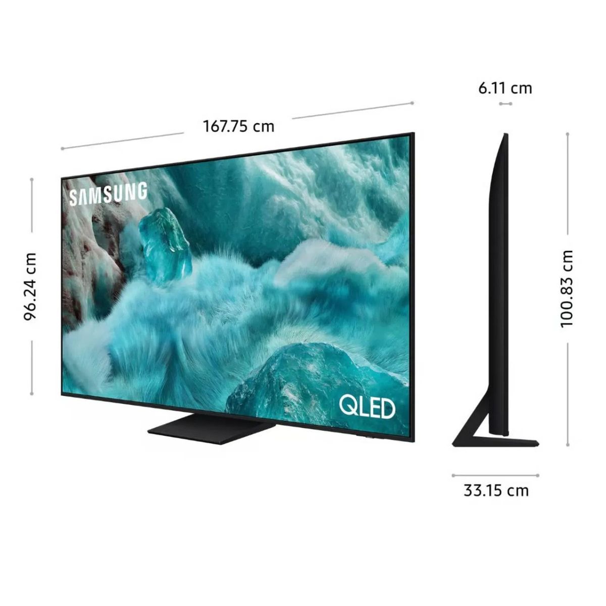 SAMSUNG - TELEVISOR SAMSUNG QLED 75 QN75Q7FAAGXPE VISIÓN AI SMART TV + RACK FIJO