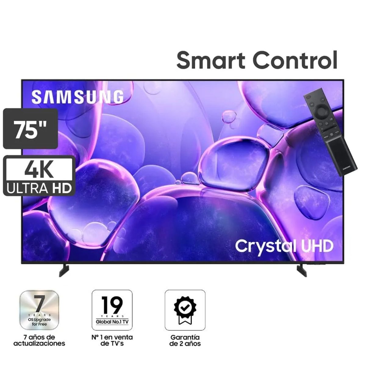 SAMSUNG - Televisor SAMSUNG 75 UHD 4K Smart Tv UN75U8000FGXPE (2025)