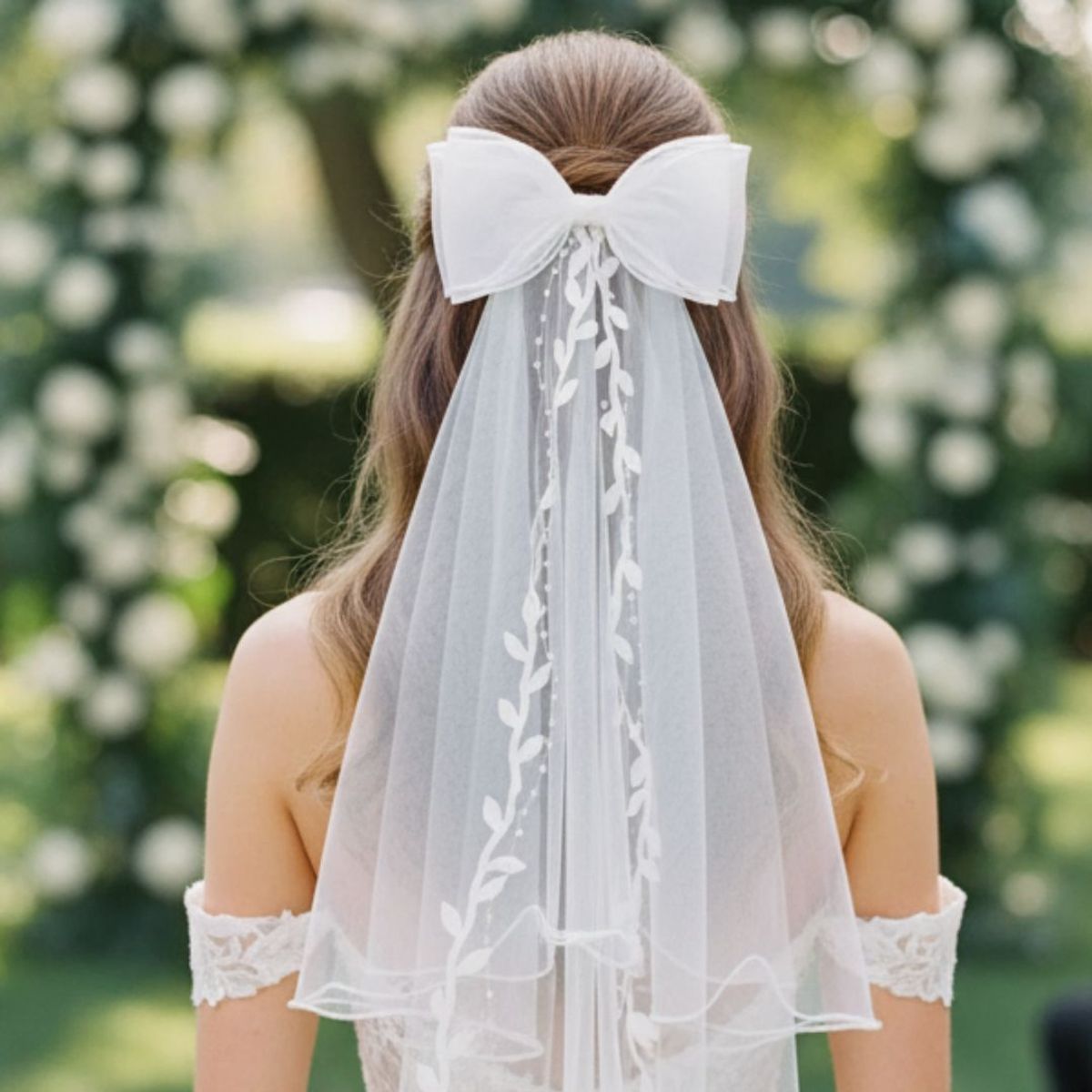 GENERICO - VELO DE NOVIA MODELO ELEGANTE - IDEAL PARA BODA